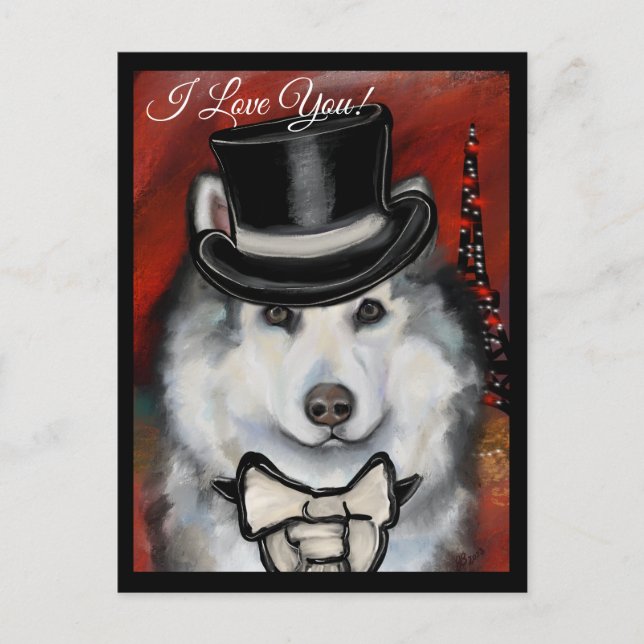 Alaskan Malamute Postcard (Front)