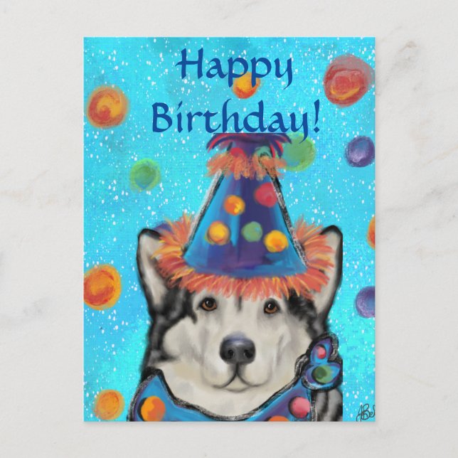 Alaskan Malamute        Postcard (Front)