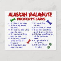 ALASKAN MALAMUTE Property Laws 2