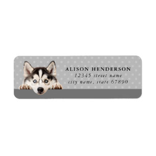 Alaskan Malamute Return Address Labels