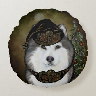 Alaskan Malamute Round Cushion
