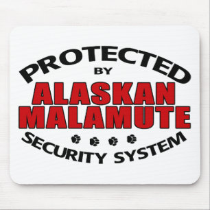 Alaskan Malamute Security Mouse Pad