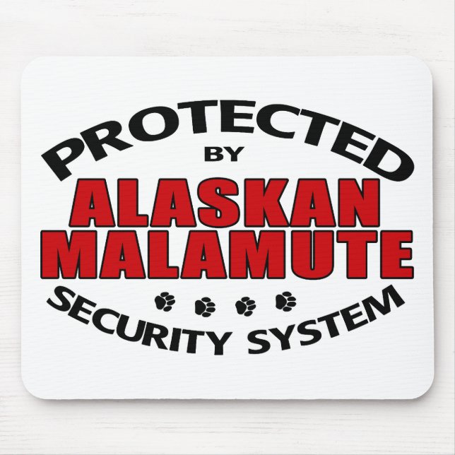 Alaskan Malamute Security Mouse Pad (Front)