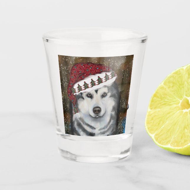 Alaskan Malamute  Shot Glass (Front)