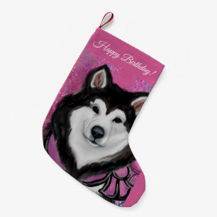 Alaskan Malamute Small Christmas Stocking