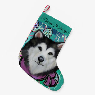 Alaskan Malamute Small Christmas Stocking