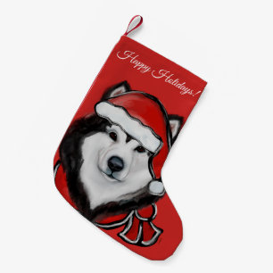 Alaskan Malamute  Small Christmas Stocking