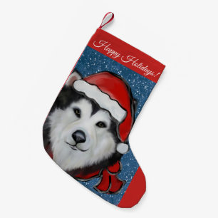 Alaskan Malamute Small Christmas Stocking