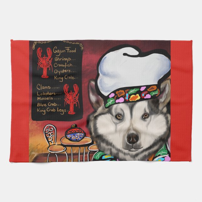 Alaskan Malamute              Tea Towel (Horizontal)
