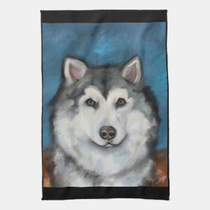 Alaskan Malamute Tea Towel