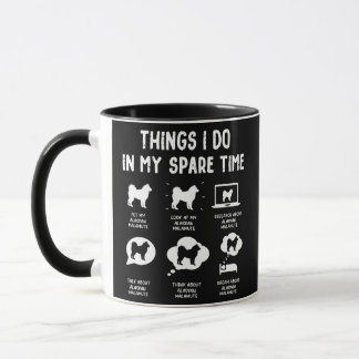 Alaskan Malamute Things Do Spare Time Funny Dog Mug