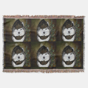 Alaskan Malamute Throw Blanket