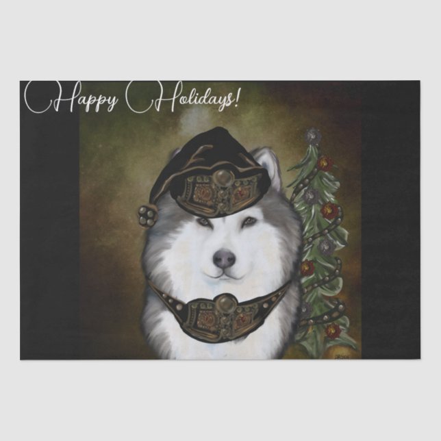 Alaskan Malamute  Tissue Paper (Front)