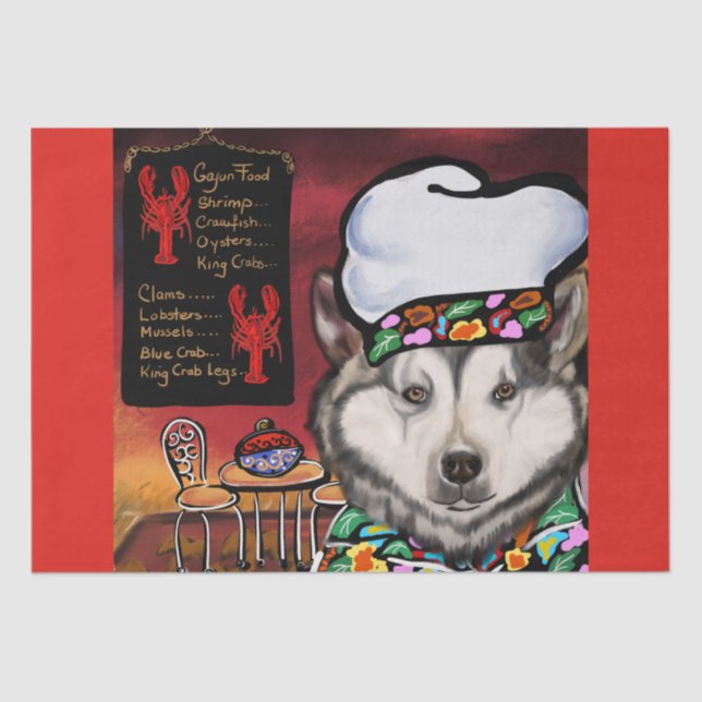 Alaskan Malamute               Tissue Paper (Front)