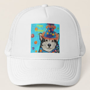 Alaskan Malamute Trucker Hat