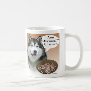 Alaskan Malamute Turkey Coffee Mug