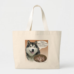 Alaskan Malamute Turkey Large Tote Bag