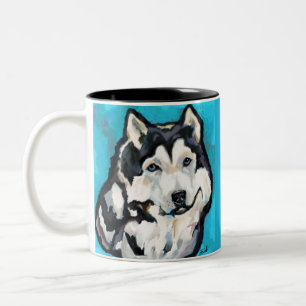 Alaskan Malamute Two-Tone Coffee Mug