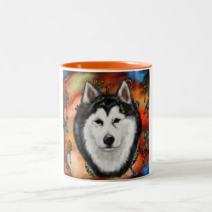 ALASKAN MALAMUTE Two-Tone COFFEE MUG