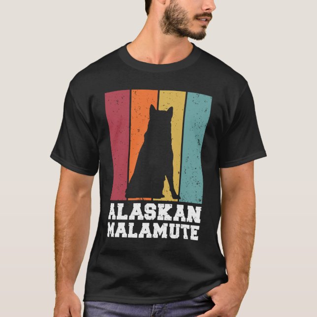 Alaskan Malamute Vintage T-Shirt (Front)