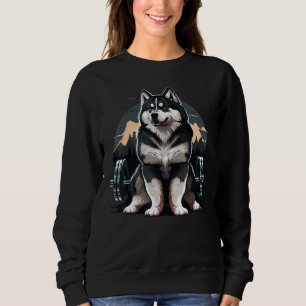 Alaskan Malamute Weightlifting Fitness Gym Alaskan Sweatshirt