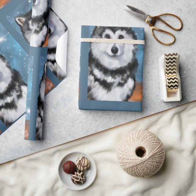 Alaskan Malamute           Wrapping Paper (Crafts)