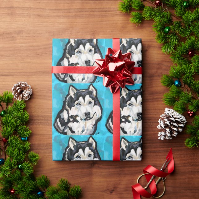 Alaskan Malamute        Wrapping Paper (Holiday Gift)