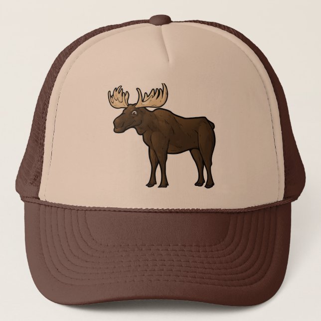 Alaskan Moose Trucker Hat (Front)