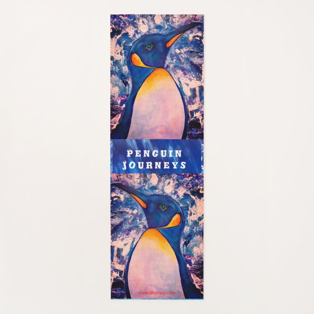 Alaskan Penguin Journey Yoga Mat (Front)