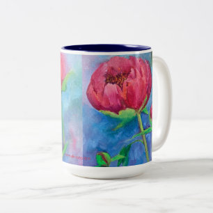 Alaskan Peonies 15oz coffee mug