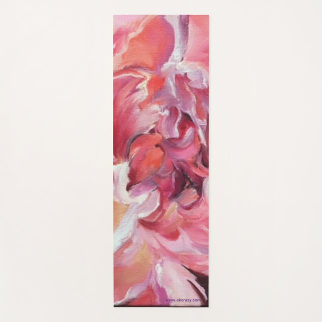 Alaskan Peonies Yoga Mat (Front)