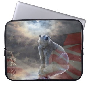Alaskan Polar Bear Laptop Sleeve