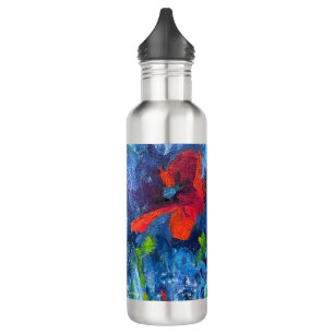 Alaskan Poppies Stainless Steel Water Bottle