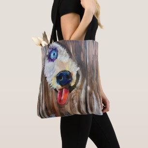 Alaskan Puppy Sled Dog Transport Tote Bag