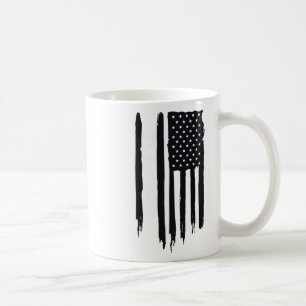 Alaskan Rugged Tundra American Flag Usa Coffee Mug