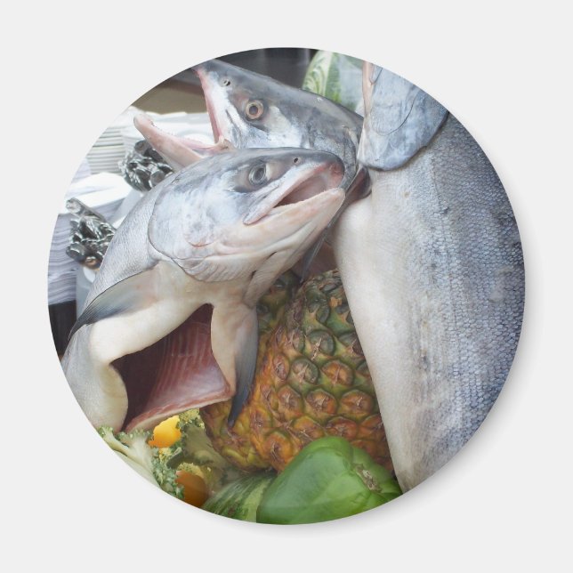 Alaskan Salmon Buffet Magnet (Front)