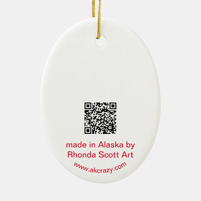 Alaskan Salmon Metamorphosis Ornament (Back)