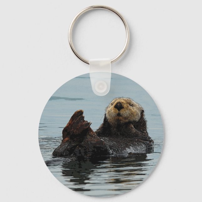 Alaskan Sea Otter Key Chain (Front)
