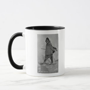 Alaskan Seal Hunter with Snowshoes Photograph Mug