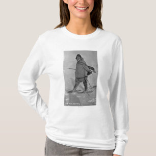 Alaskan Seal Hunter with Snowshoes Photograph T-Shirt