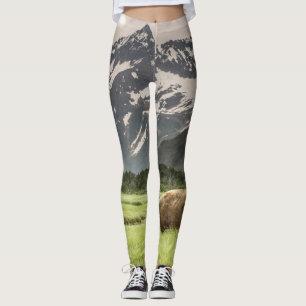 Alaskan shores, grizzly bear leggings