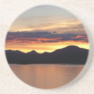 Alaskan Sunset I Beautiful Alaska Photography Coaster