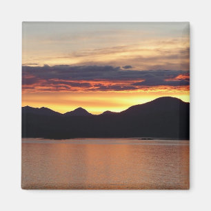 Alaskan Sunset I Beautiful Alaska Photography Magnet