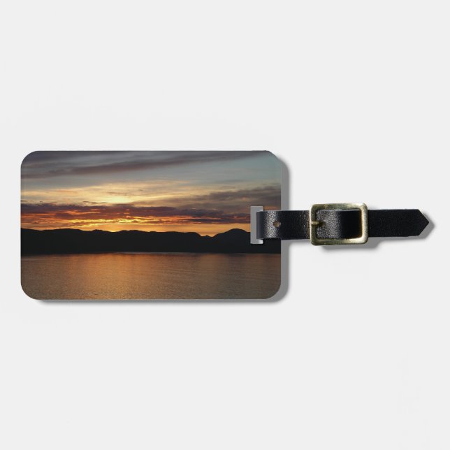 Alaskan Sunset II Beautiful Alaska Photography Luggage Tag (Front Horizontal)