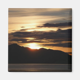 Alaskan Sunset III Beautiful Alaska Photography Magnet