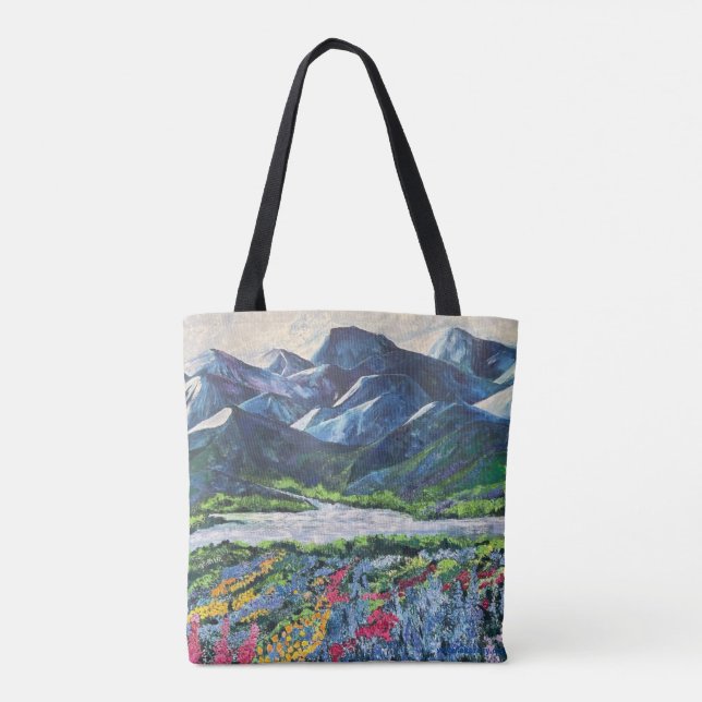 Alaskan Tisha' s Garden Tote Bag (Back)