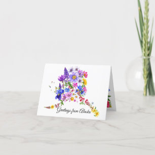 Alaskan Wildflowers Greeting Card