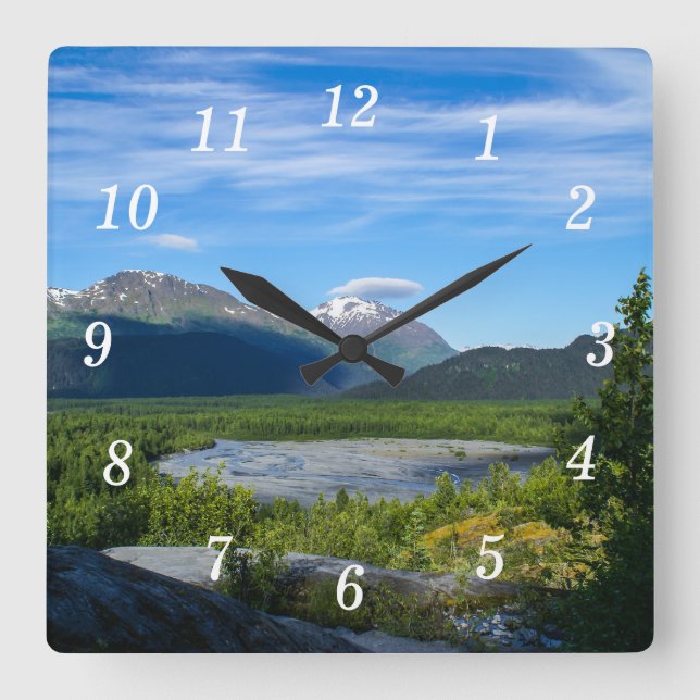 Alaska's Exit Glacier Valley Wall Clock (Front)