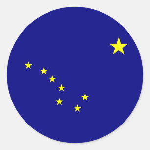 Alaska's Flag Classic Round Sticker