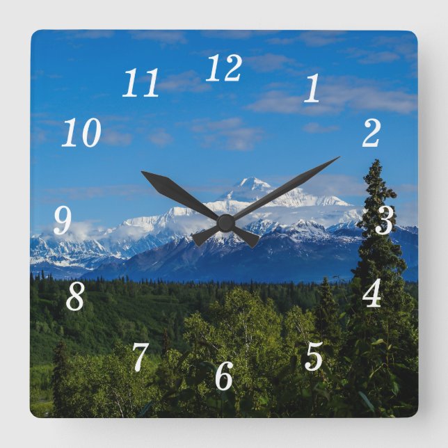 Alaska's Mt. McKinley Wall Clock (Front)